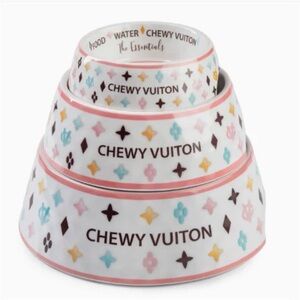Small White Chewy Vuiton Bowl